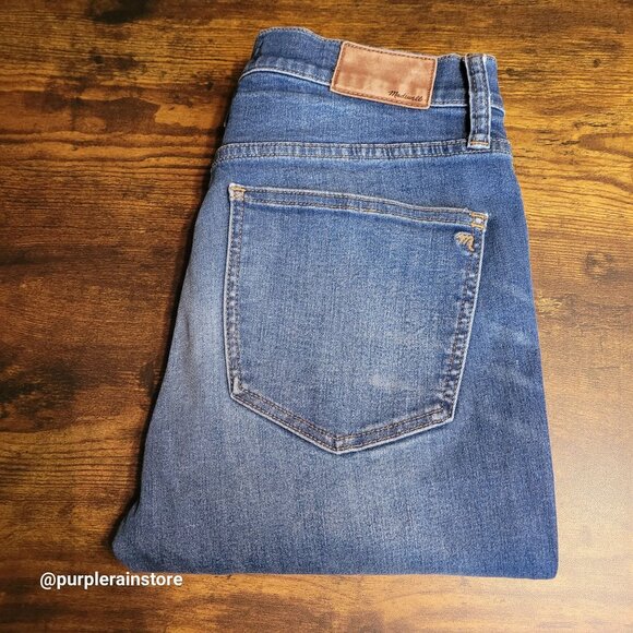 Madewell Jeans Size 28 Skinny 9" High Riser Polly Wash F5561 Stretch Denim - Picture 3 of 13